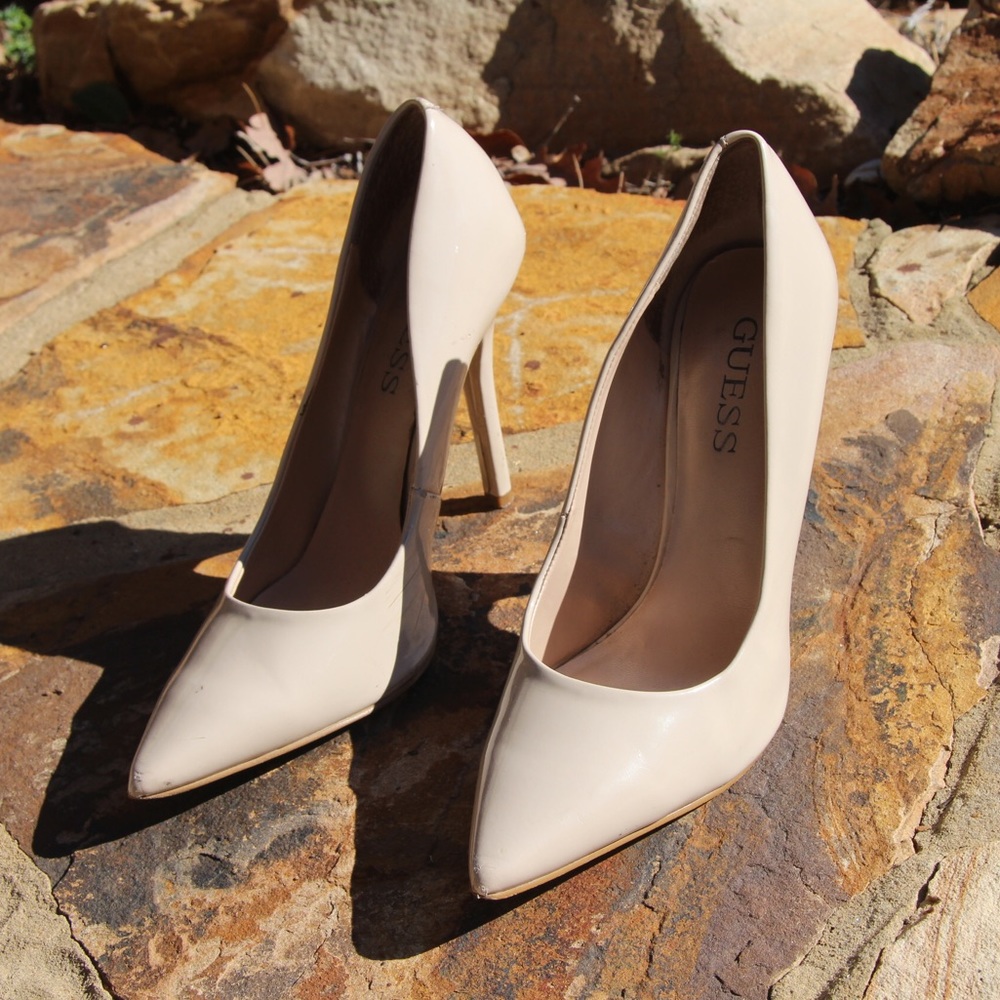 Guess heels size 7.5 nude